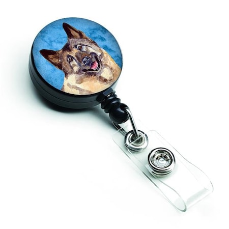 Blue Norwegian Elkhound Retractable Badge Reel